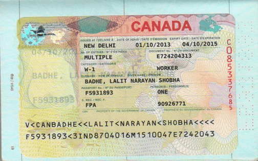 visa d'emploi canadien