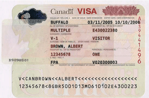 visa de visiteur canada