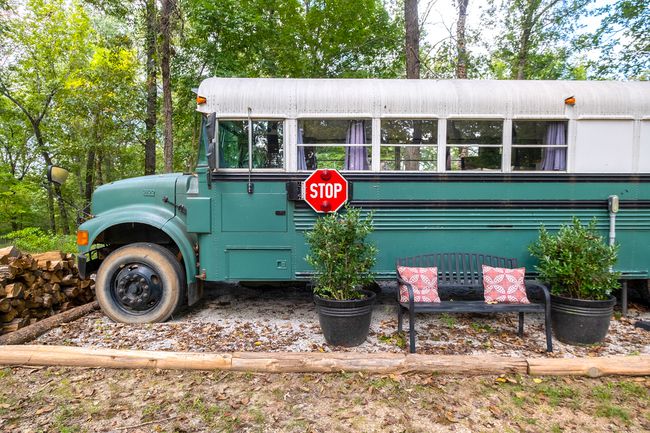 Fireside Retreats Glamping Bus à Mountain View, Arkansas