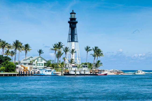 Le phare de Hillsboro, Pompano Beach, Floride