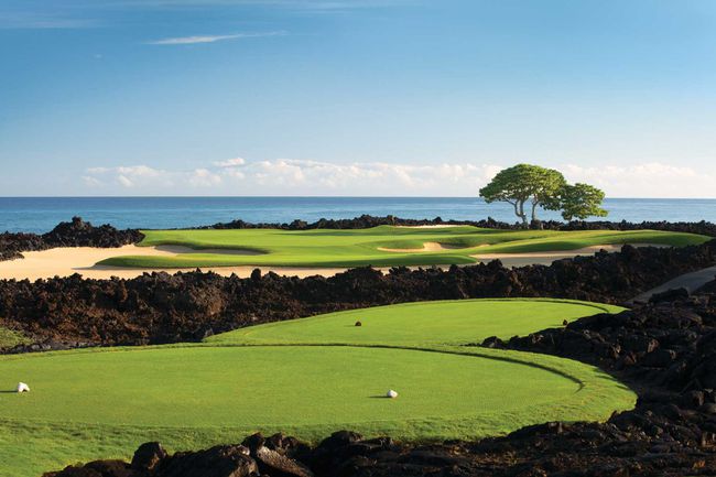 Salle de golf du Four Seasons Resort Hualalai, Kailua-Kona, Hawaï