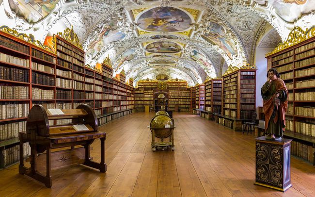 Bibliothèque du monastère de Strahov, Prague, République tchèque