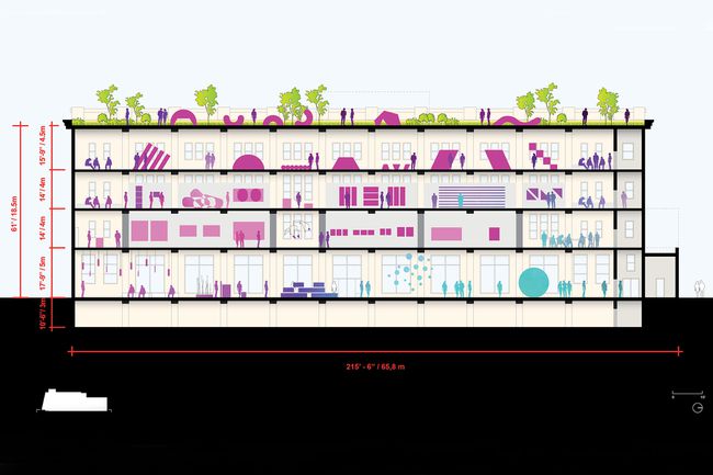 Bâtiment conceptuel du Centre Pompidou x Jersey City
