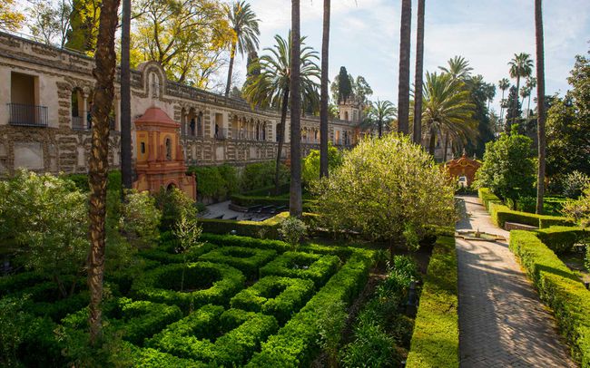 Les palais d'eau de Dorne, Alcazar de Sevilla, Espagne