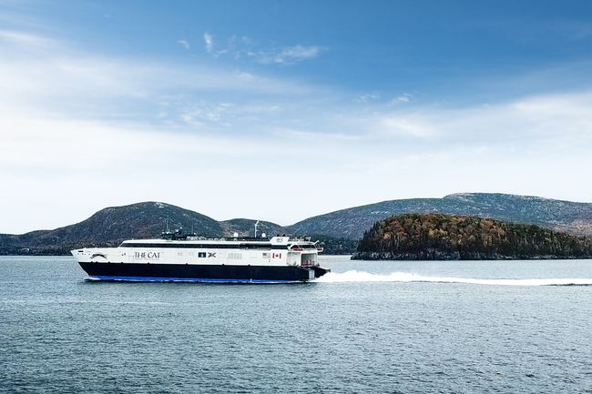 Le CAT Ferry, un itinéraire peut vous emmener de la Nouvelle-Écosse, au Canada, à Bar Harbor, dans le Maine.