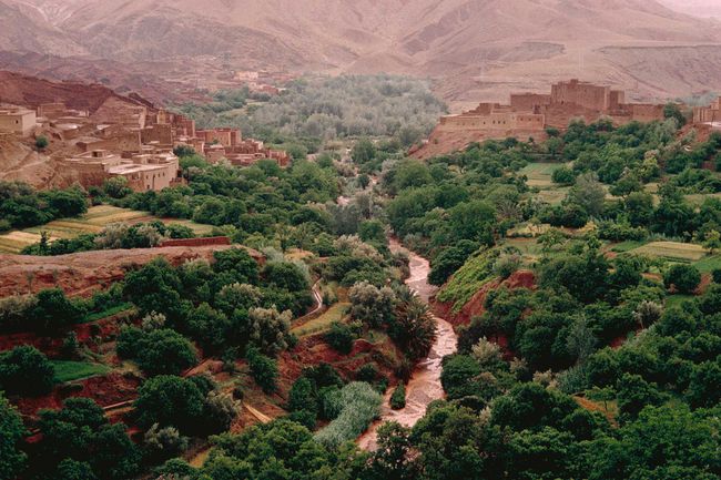 Vallée de la rivière de Meknès au Maroc