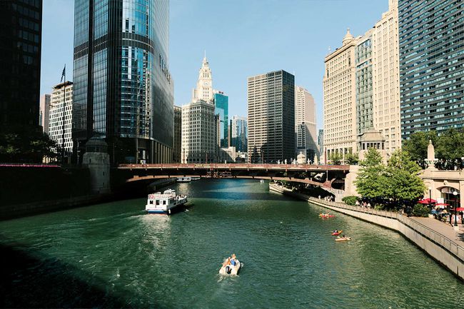 La rivière à Chicago, Illinois