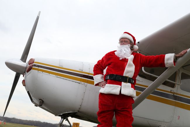 Avion de pilotage du Père Noël