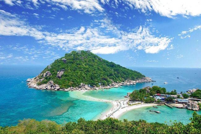 Le centre de plongée de l'île de Nangyuan en Thaïlande