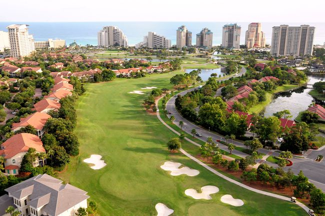 Vue aérienne du terrain de golf de Sandestin Golf and Beach Resort