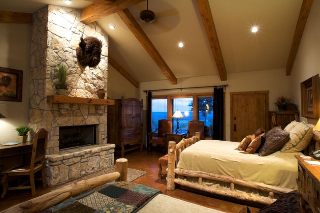 Intérieur de chambre cabine au Wildcatter Ranch & Resort au Texas