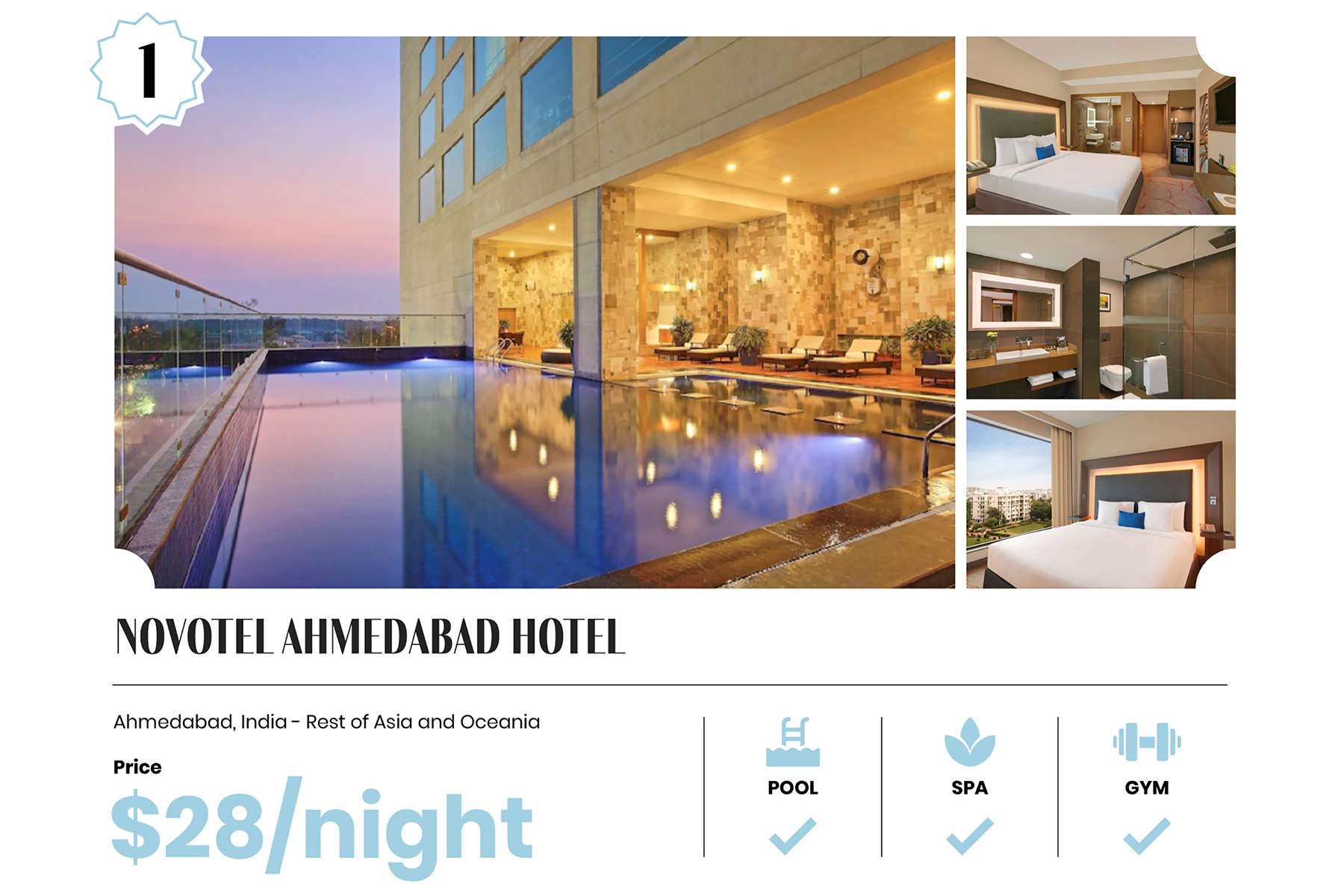 Novotel Ahmedabad Hotel, le 1er hôtel 5 étoiles le moins cher au monde