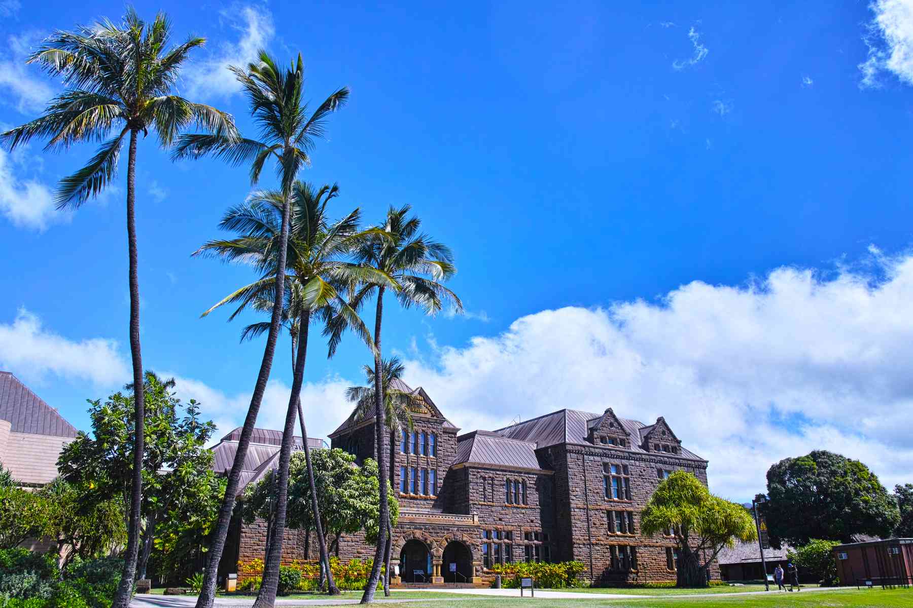Bishop Museum à Honolulu.  Fondé en 1889, ce musée présente des expositions sur les cultures de la région pacifique d'Hawaï et de la Polynésie.