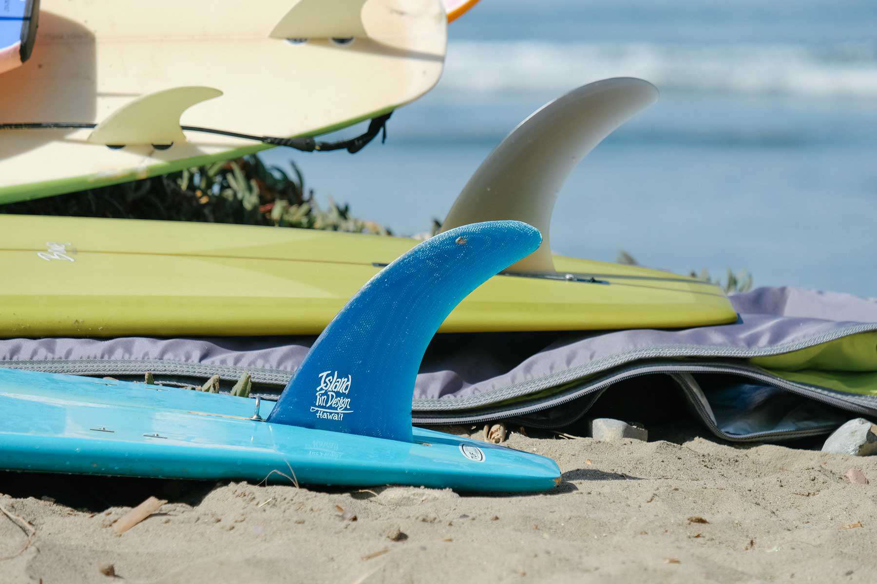 Planches de surf sur la plage à louer