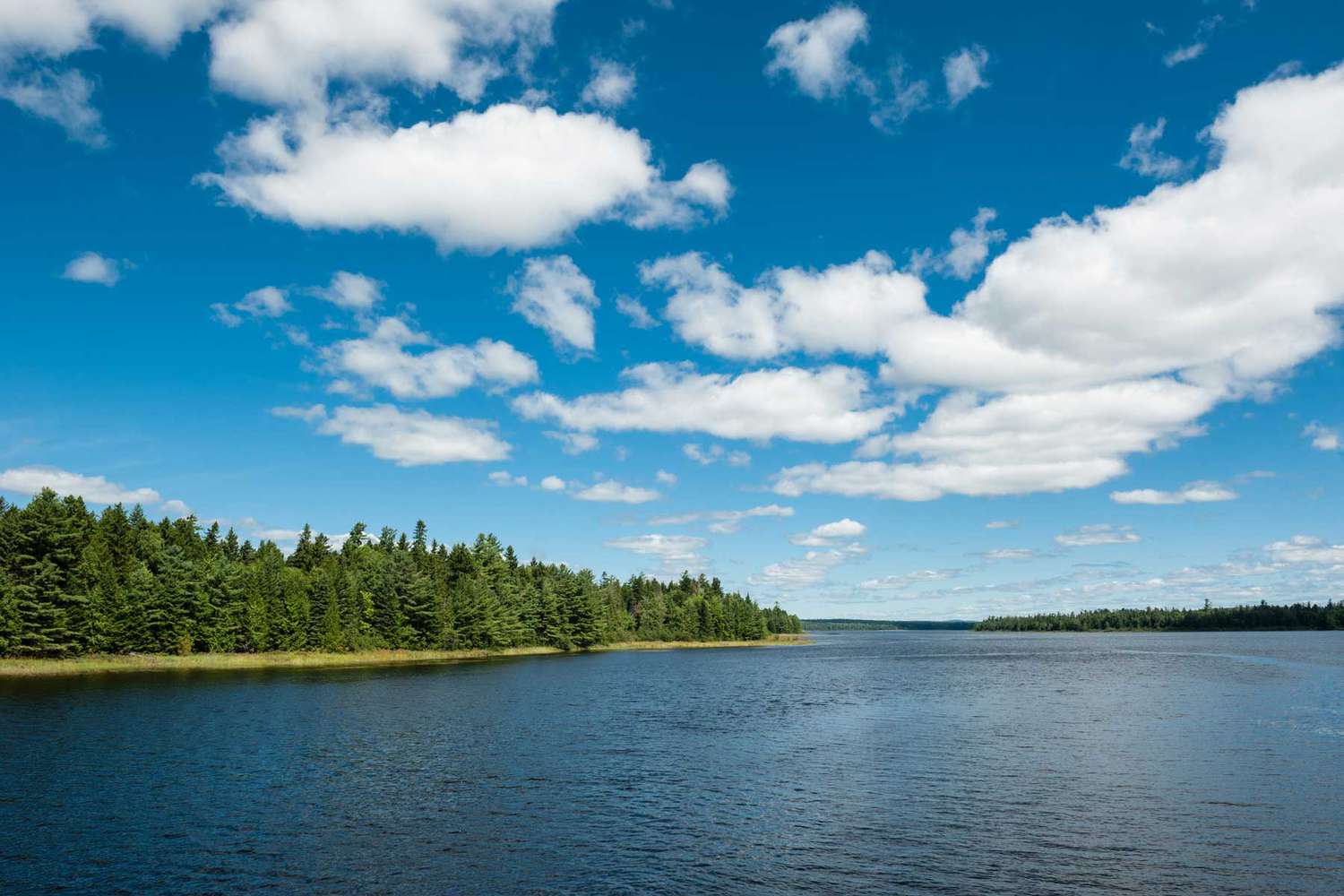 Eagle Lake, sur la voie navigable Allagash Wilderness, North Maine Woods