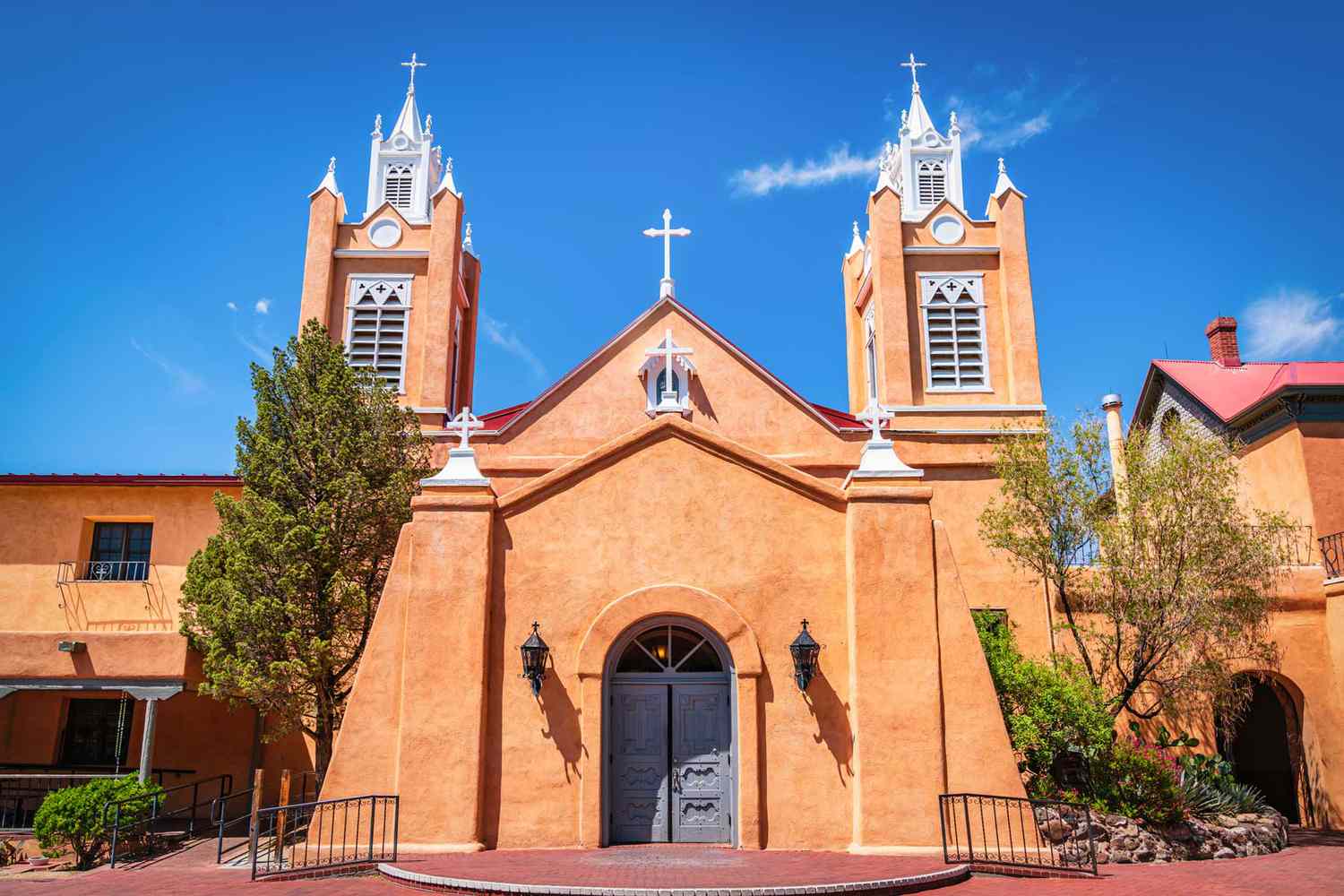 L'église San Felipe de Neri du XVIIIe siècle, dans la vieille ville d'Albuquerque