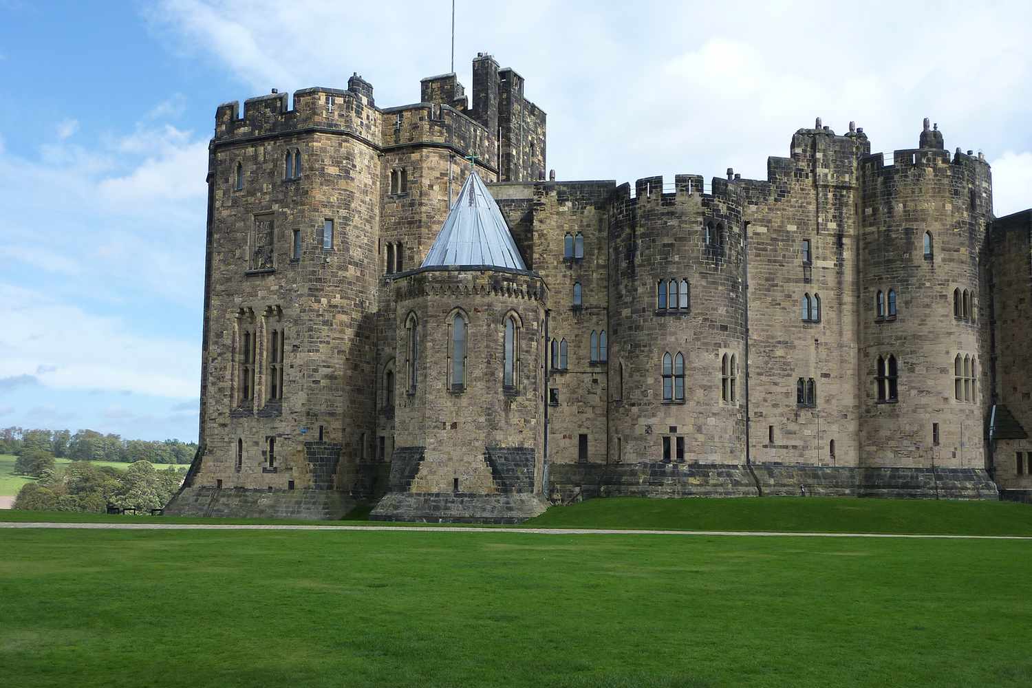 Extérieur du château d'Alnwick