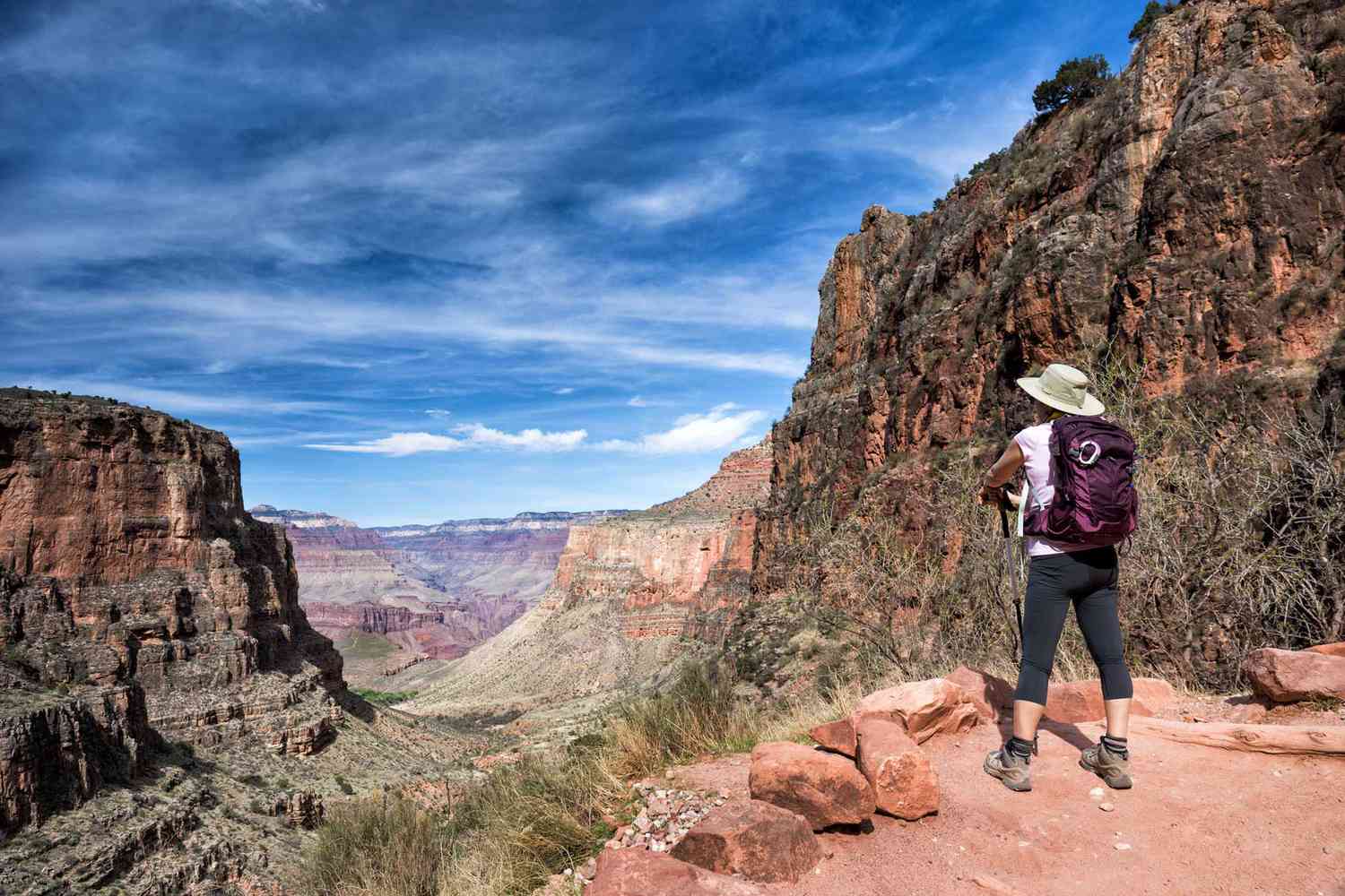 Randonneuse au Grand Canyon