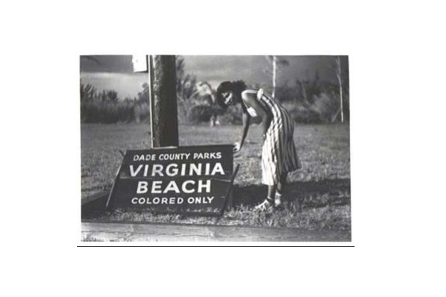 Historique Virginia Key Beach Park en Floride, point de repère historique pour ce qui était autrefois une plage "Colored Only" dans le Jim Crow South