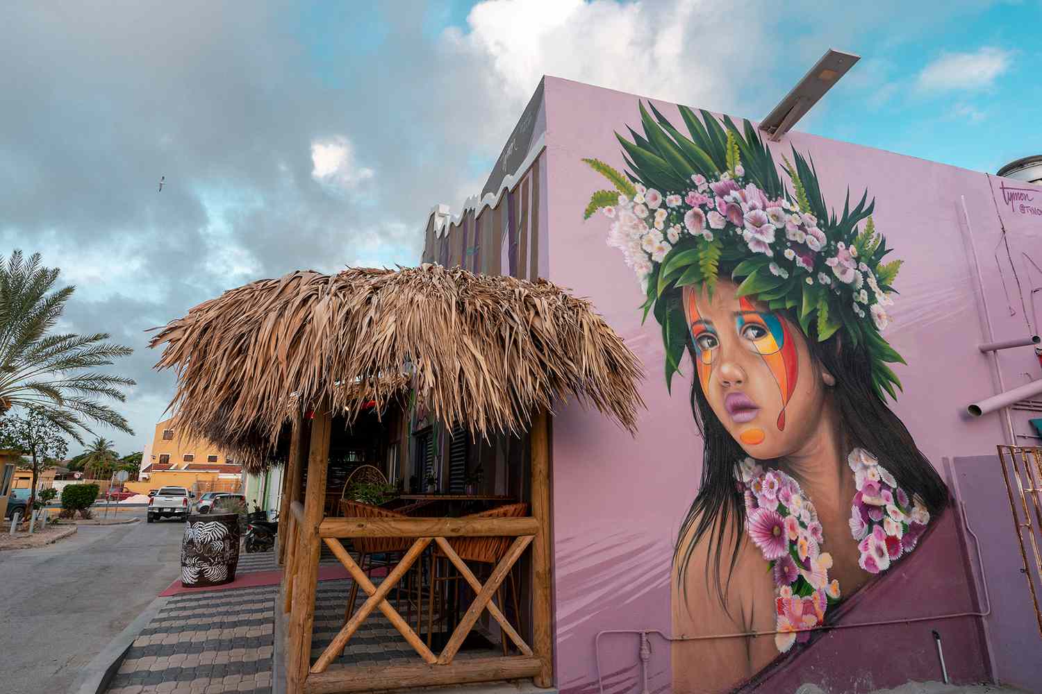 Une peinture murale de rue à Bonaire