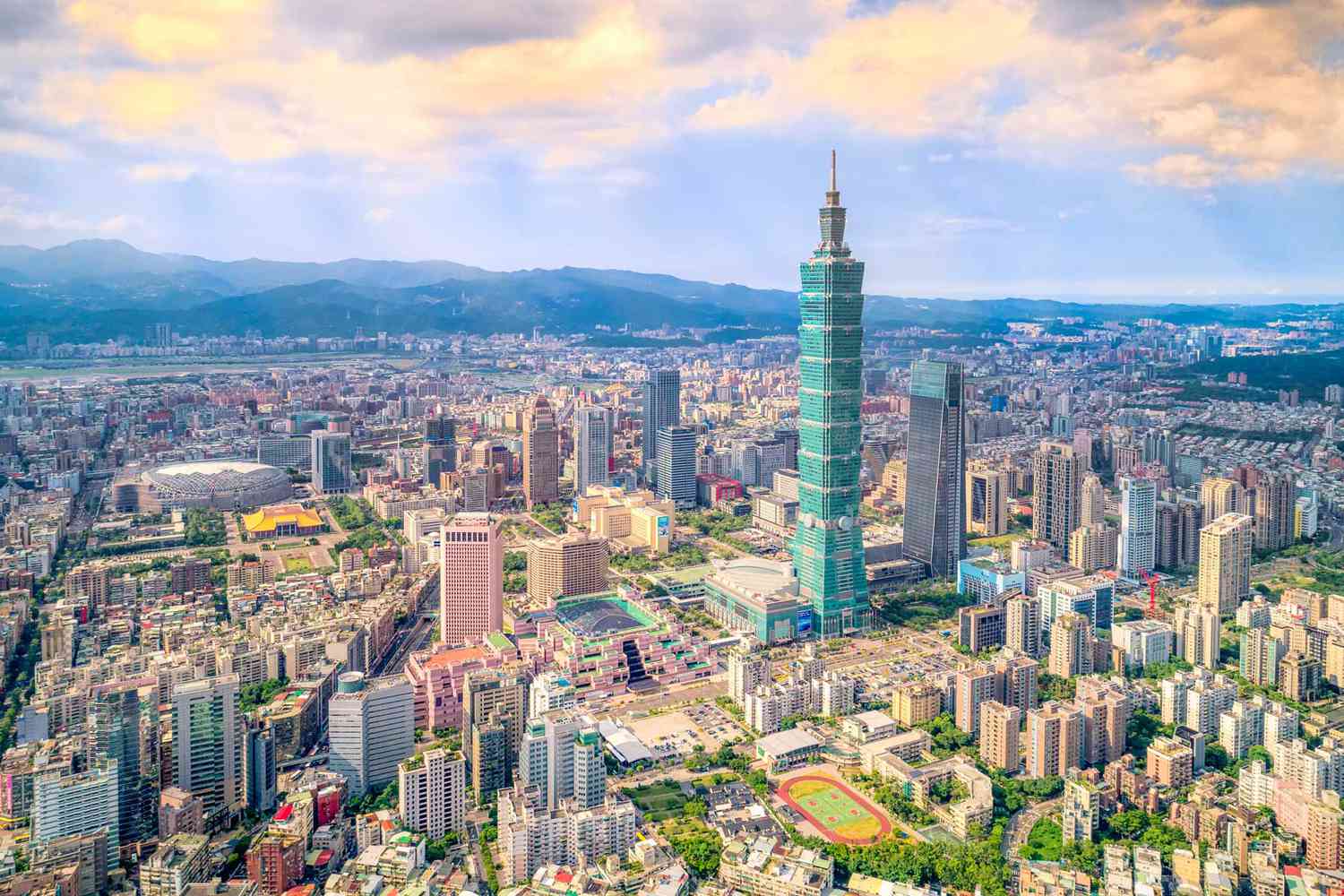 Les gratte-ciel de Taipei, Taïwan, élus l'une des meilleures villes du monde